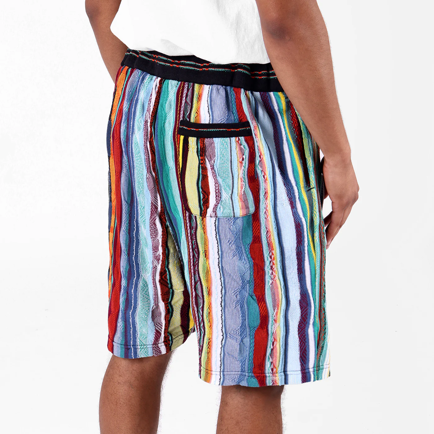 New - COOGI Light Weight Sweater Knit Shorts in Jade Black - Image 3
