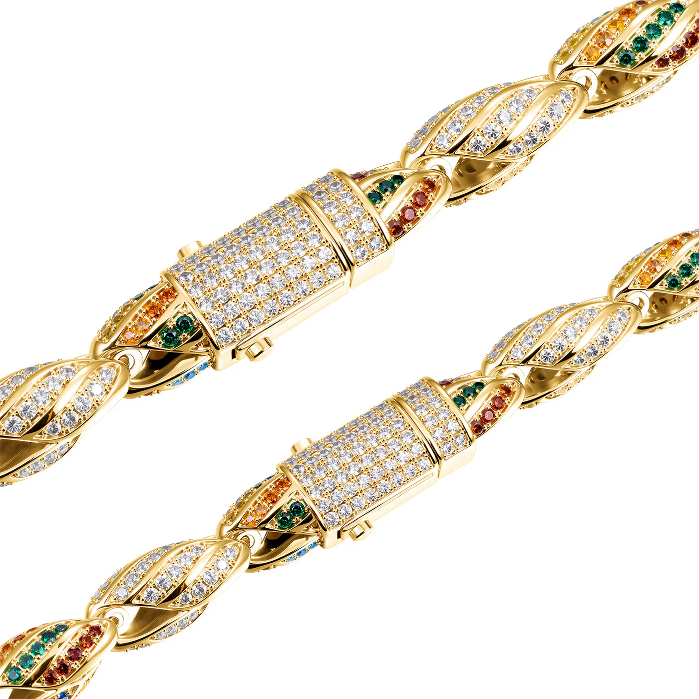 COOGI Twisted Rope Necklace "The Outback" - Yellow Gold Plated - Image 4