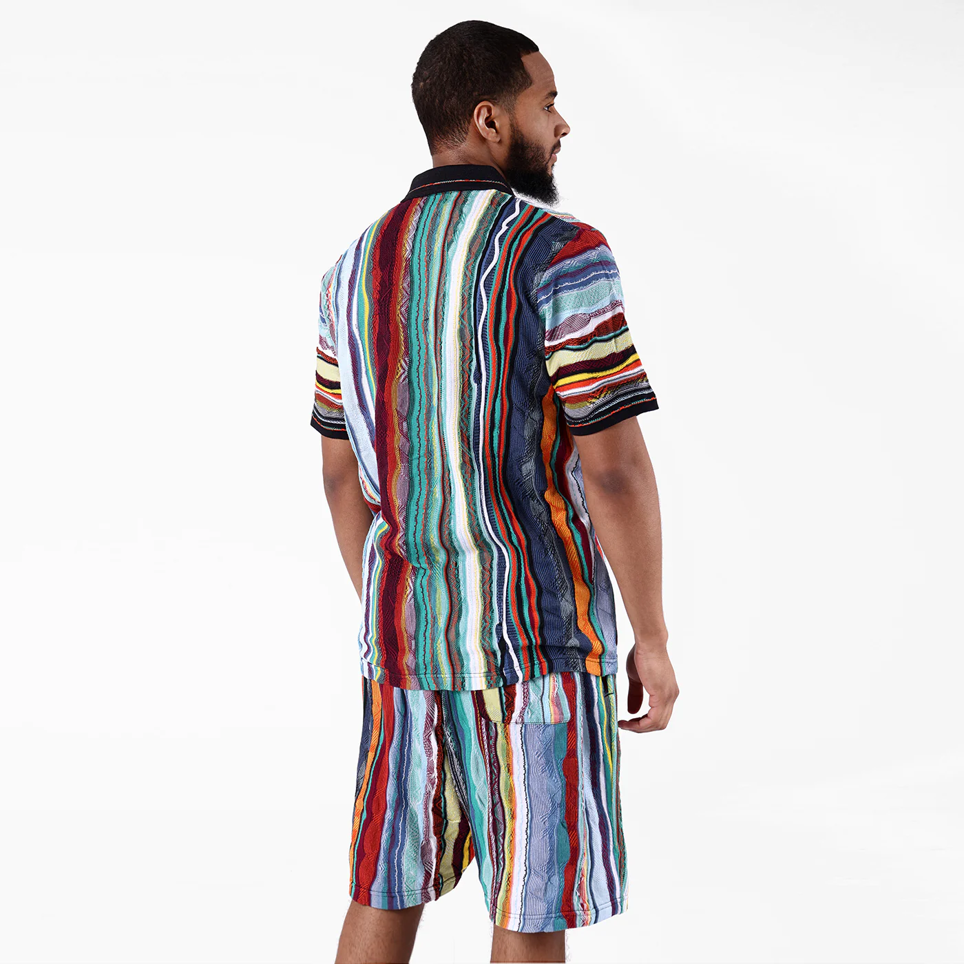 New - COOGI Light Weight Sweater Knit Shorts in Jade Black - Image 5