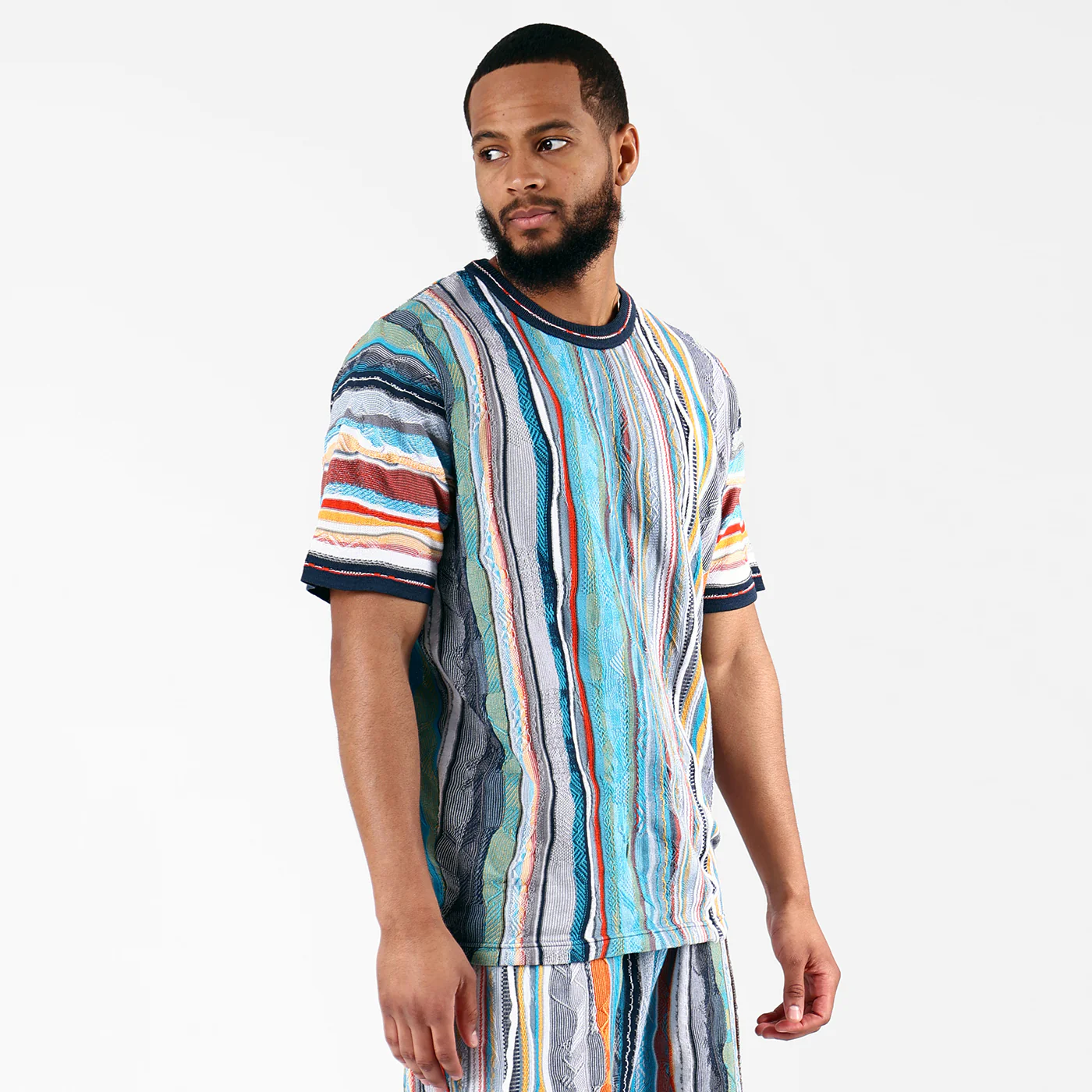 New- COOGI Light Weight Tee in Blue and Gray - Image 4